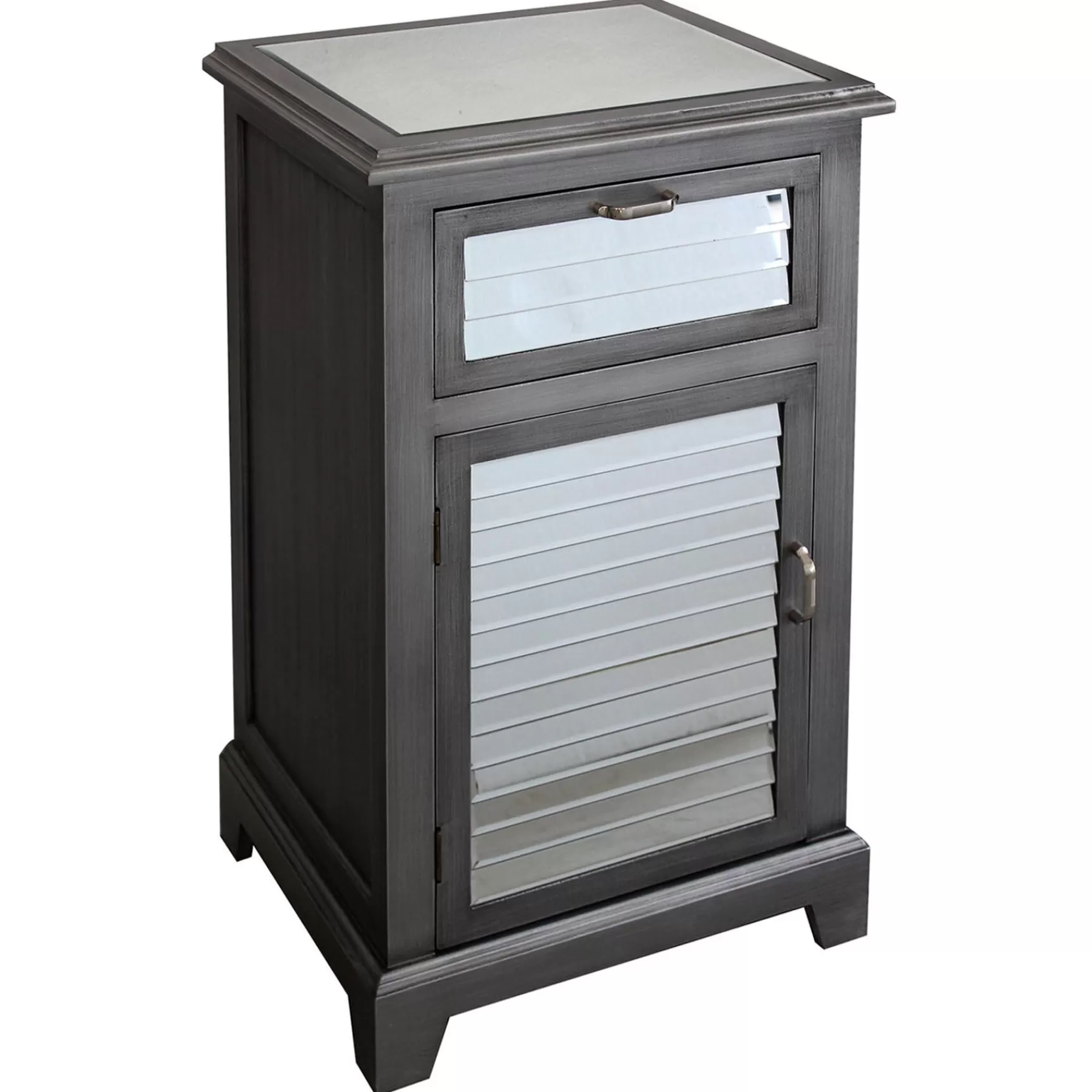 * Classical Laura 1 Drawer 1 Door Shutter Mirror Cabinet