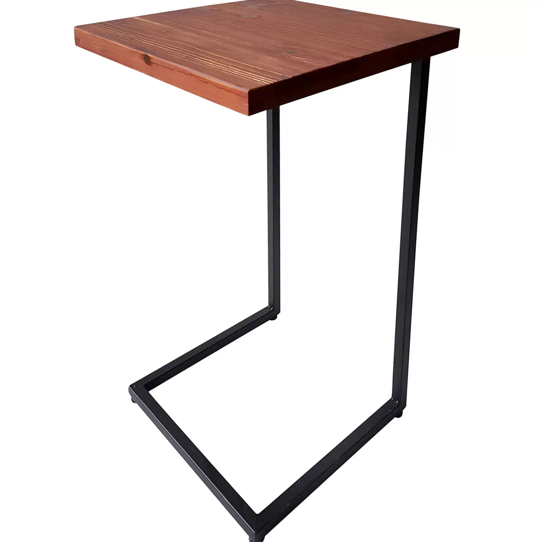 * Discount Sale Square Wood Top With Black Metal Leg C Table