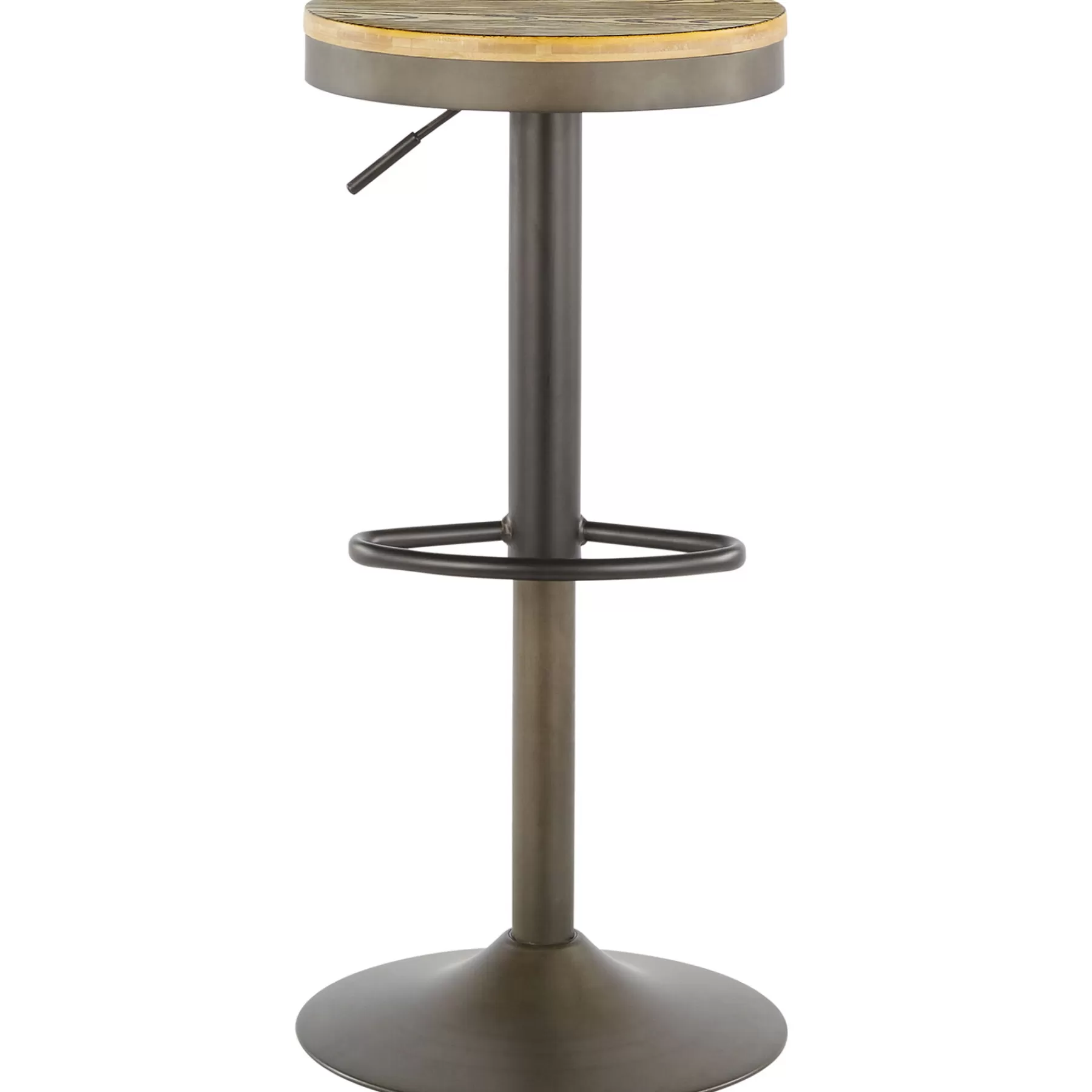 * Discount Store Dakota Antique Bronze Adjustable Industrial Modern Swivel Bar Stool