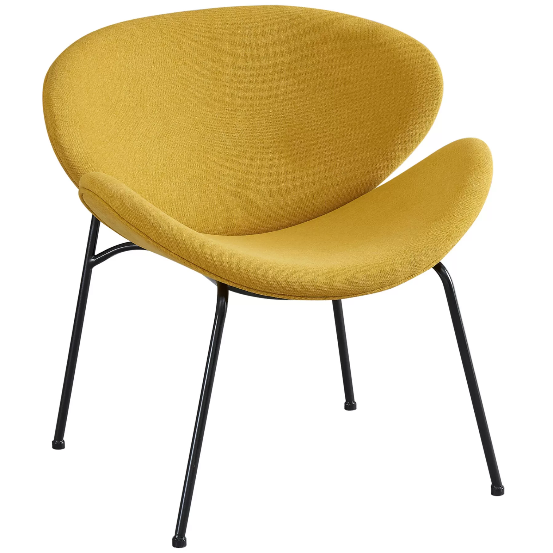 * Discount Store Jagger Chair With Black Metal Legs, Mustard
