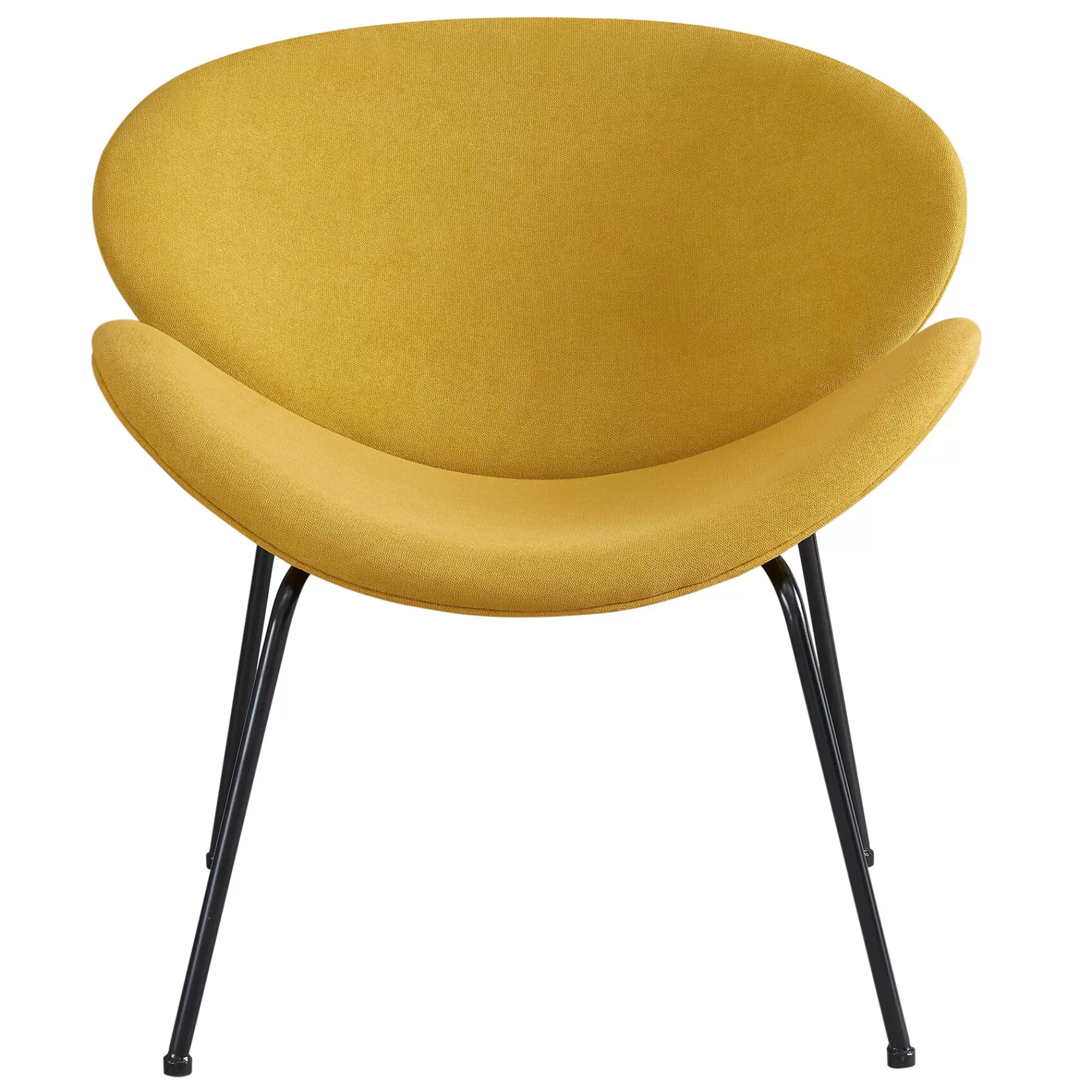 * Discount Store Jagger Chair With Black Metal Legs, Mustard