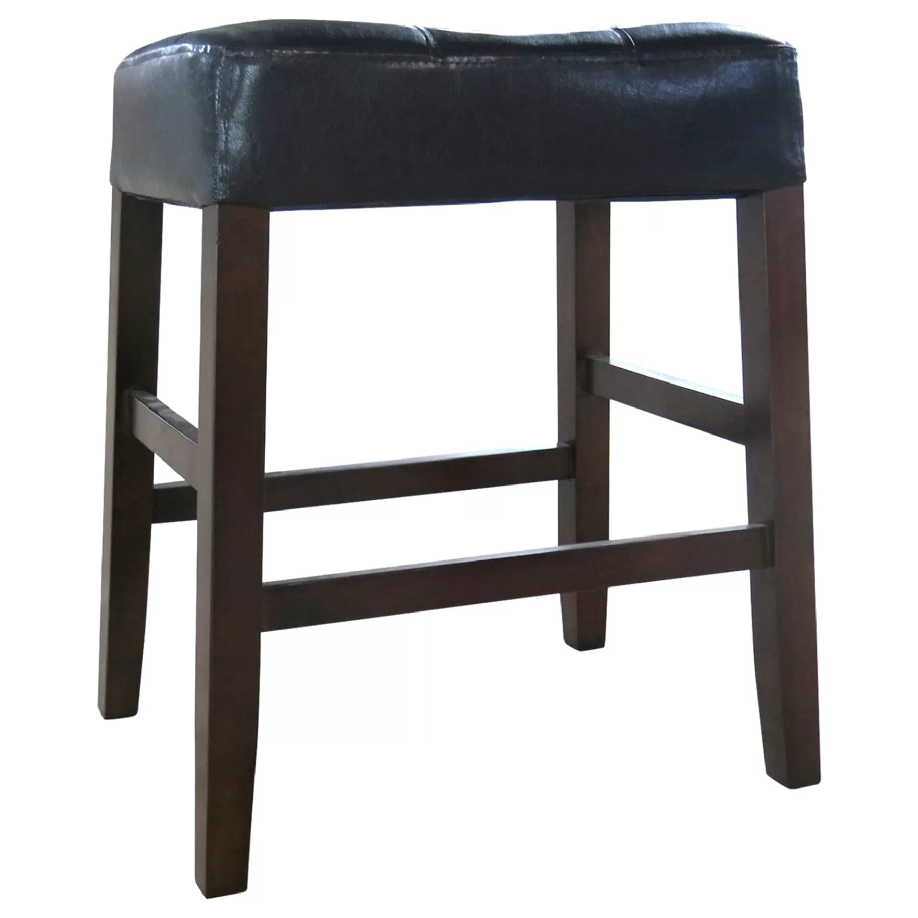 * Discount Store Madison Brown Backless Counter Stool With Faux Leather Upholstered Seat