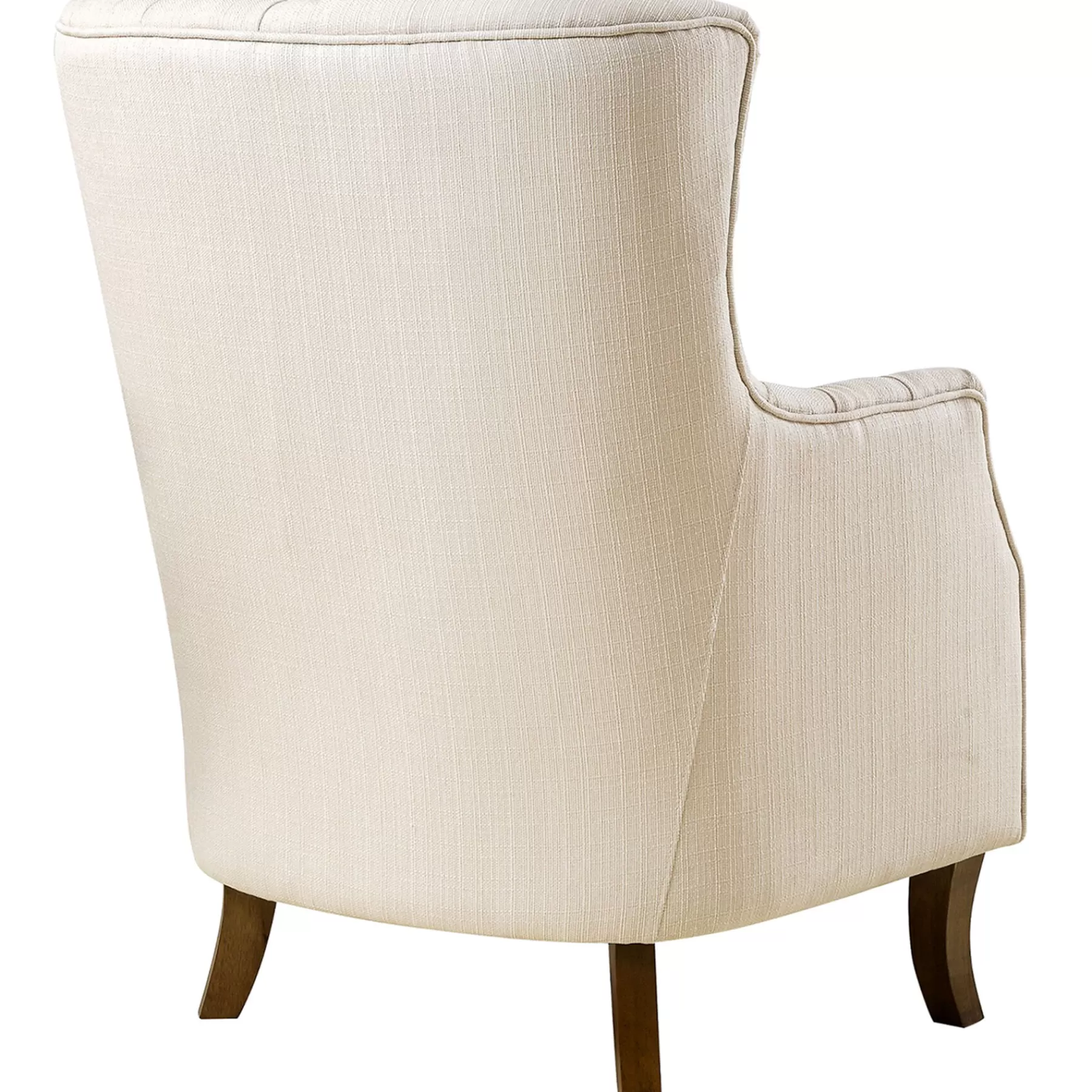 * Discount Store Norfolk Cream Linen Tufted High Back Arm Chair
