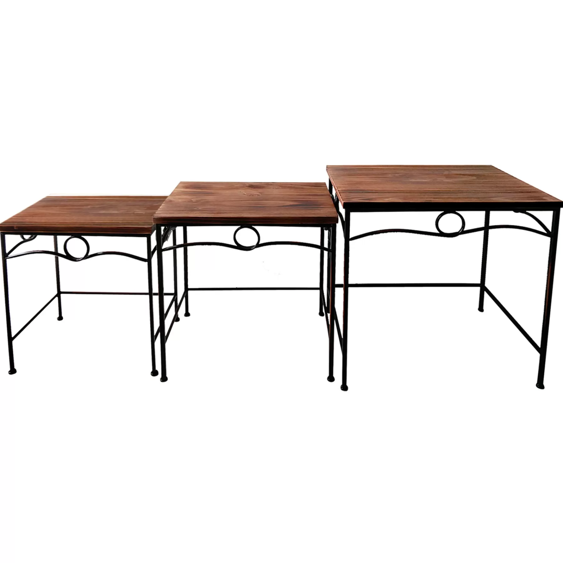 * Discount Store Rectangle Wood Top With Metal Leg Table, Large