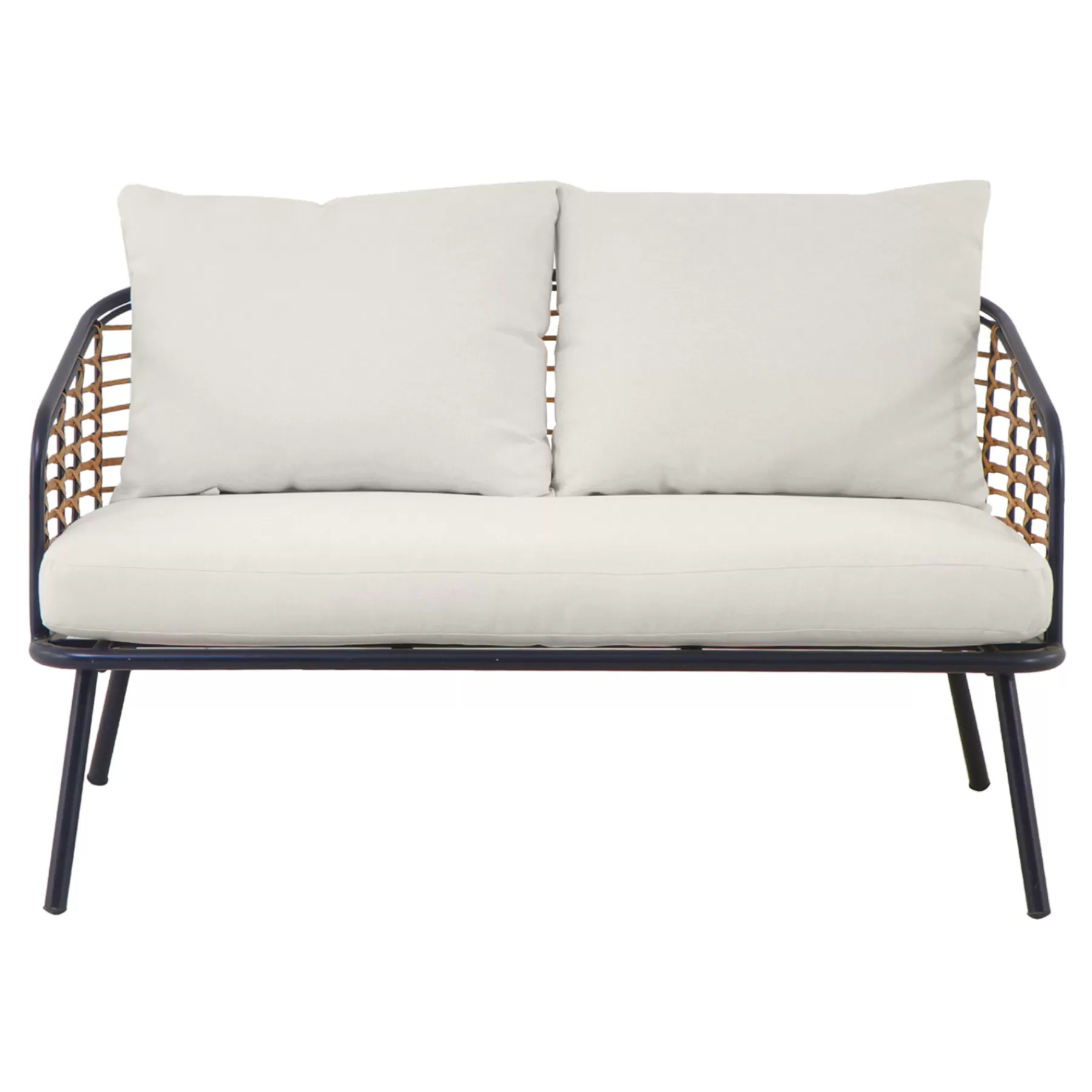 * Discount Store Tracey Boyd Steel & Wicker Outdoor Loveseat
