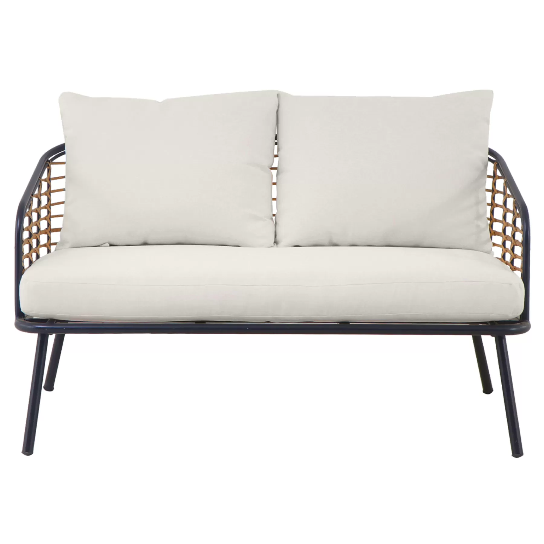 * Discount Store Tracey Boyd Steel & Wicker Outdoor Loveseat