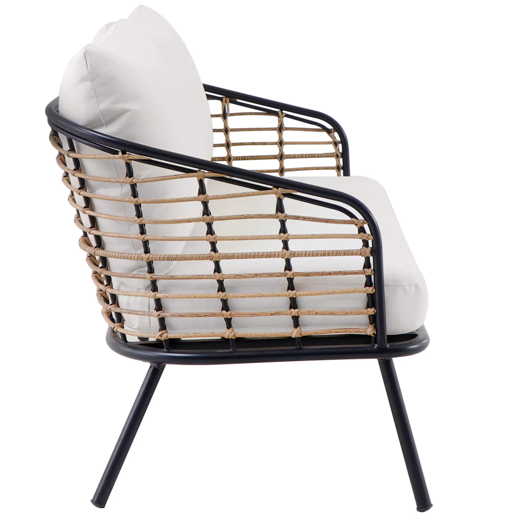 * Discount Store Tracey Boyd Steel & Wicker Outdoor Loveseat