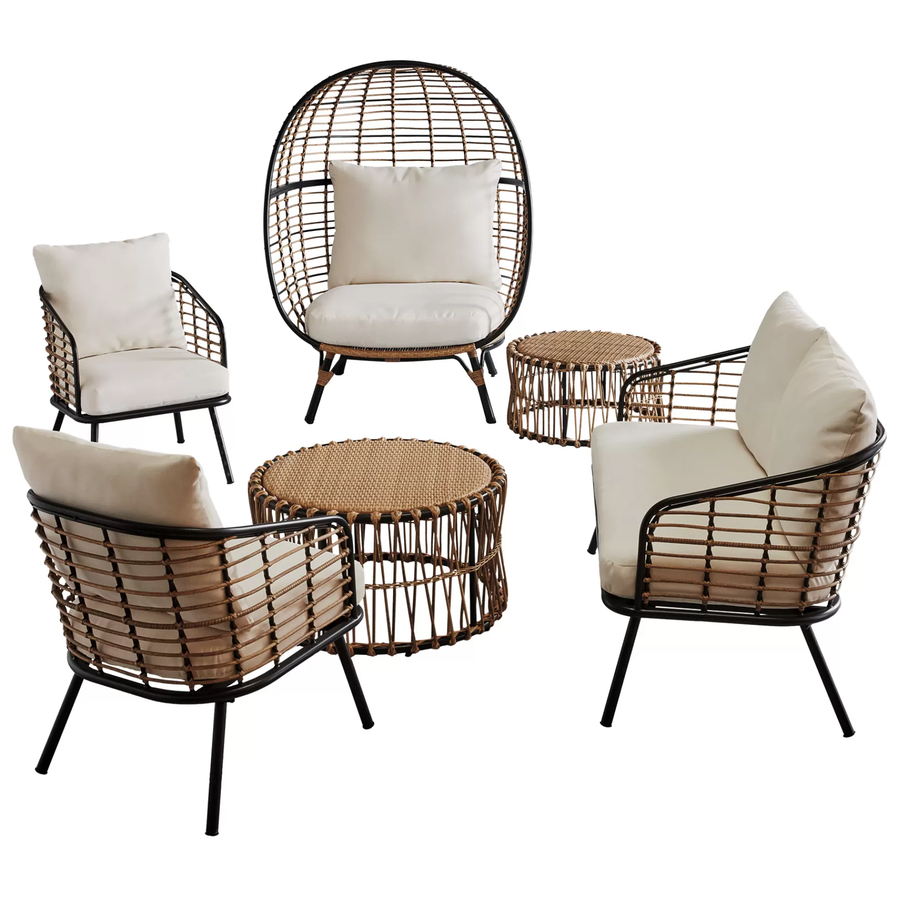 * Discount Store Tracey Boyd Steel & Wicker Outdoor Loveseat