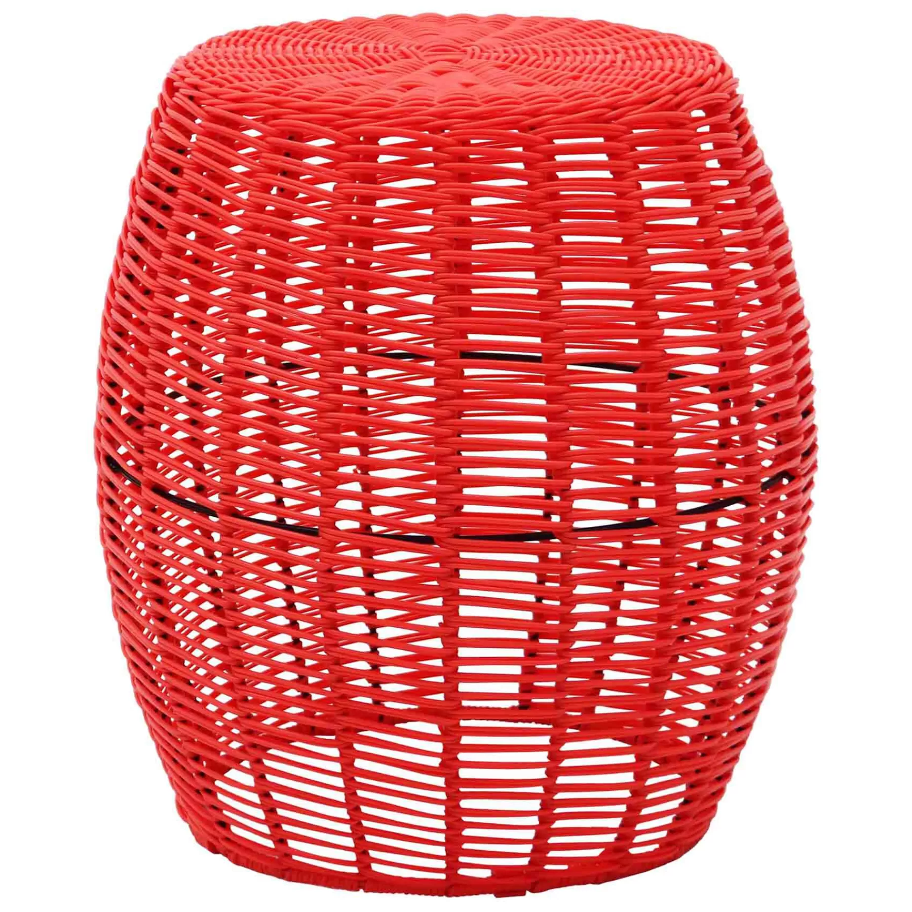 * Limited Edition Rio Coral Wicker Outdoor Ottoman, 16