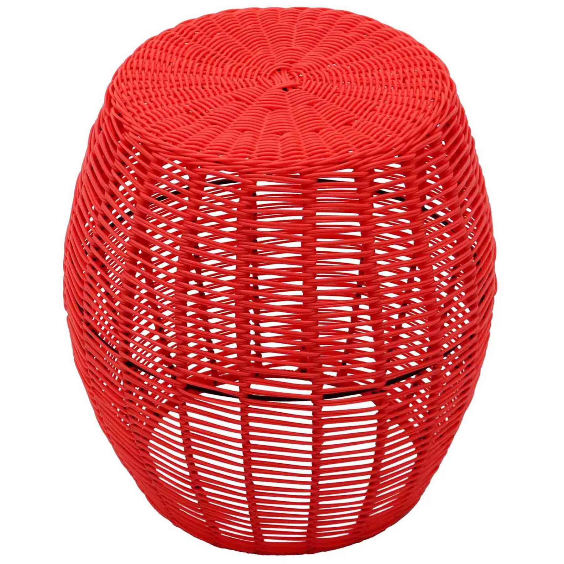 * Limited Edition Rio Coral Wicker Outdoor Ottoman, 16