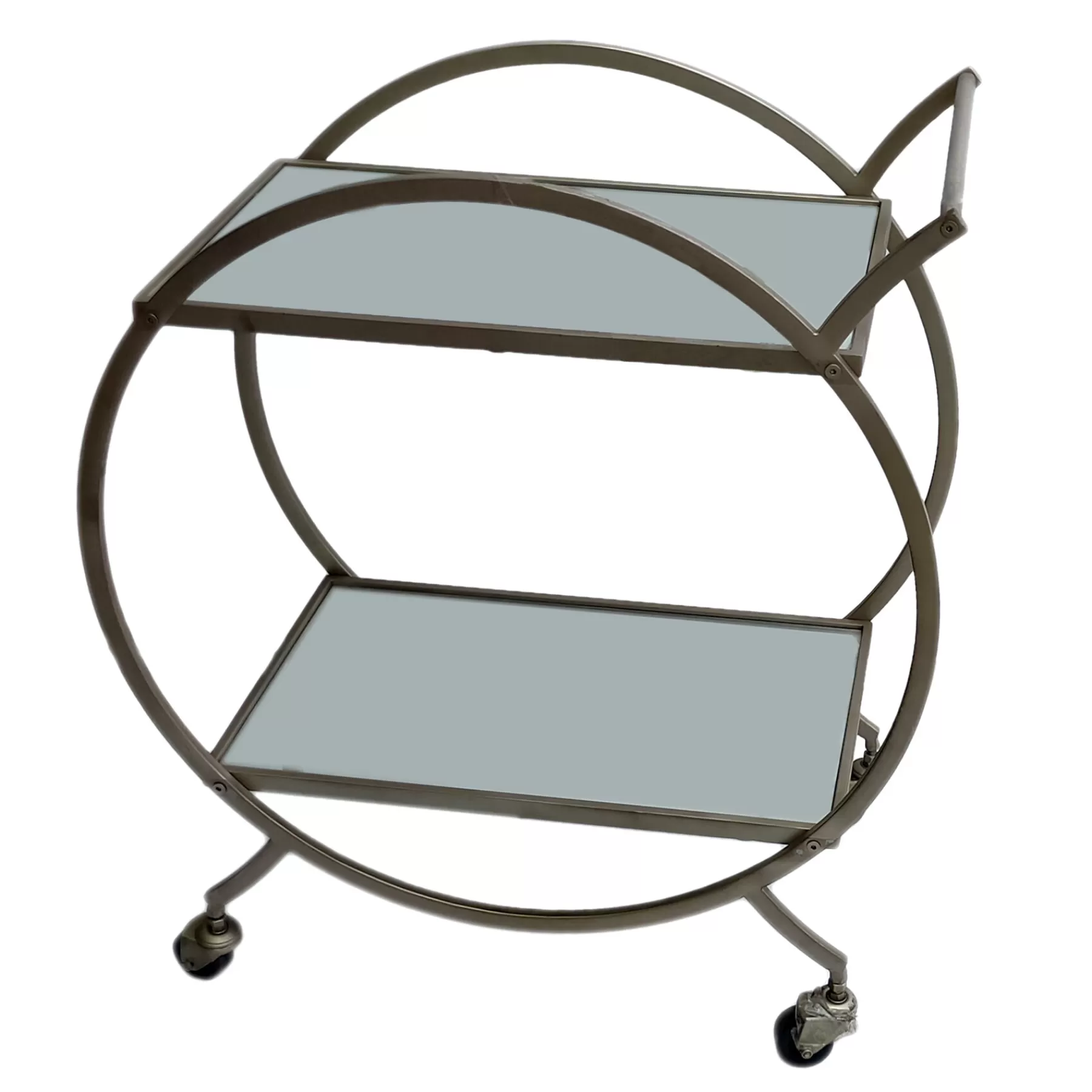 * Online Discount Grace Mitchell Gold Circle Mirrored Bar Cart