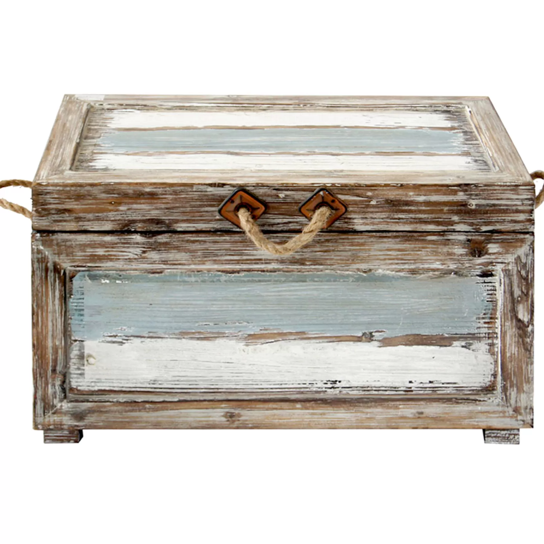 * Online Discount Nantucket Weathered Wood Decorative Storage Trunk, Medium