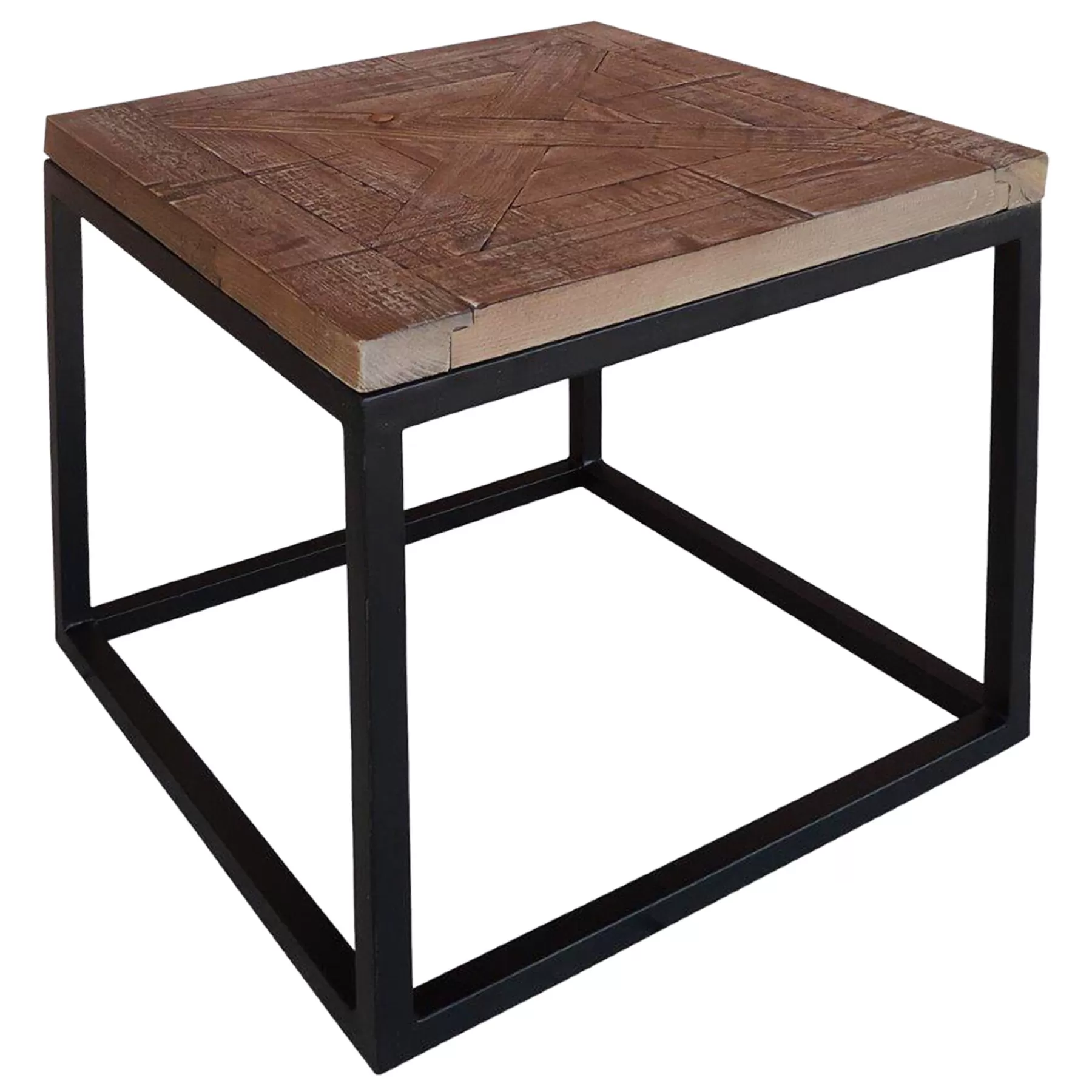 * Online Discount Wood Top End Table With Metal Base Sage Frost