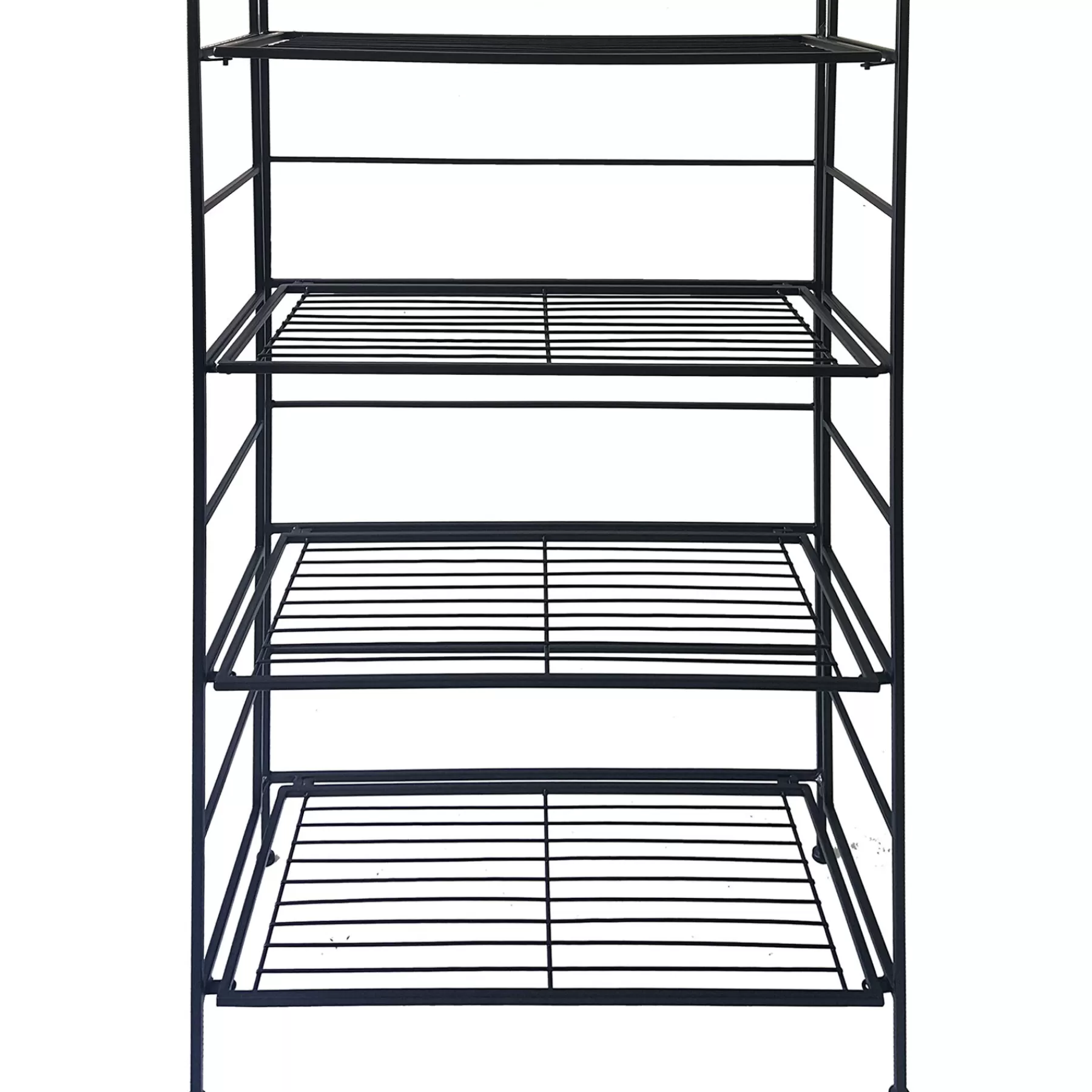 * Reliable Quality Metal 4 Tier Folding Rack With Wire Shelves