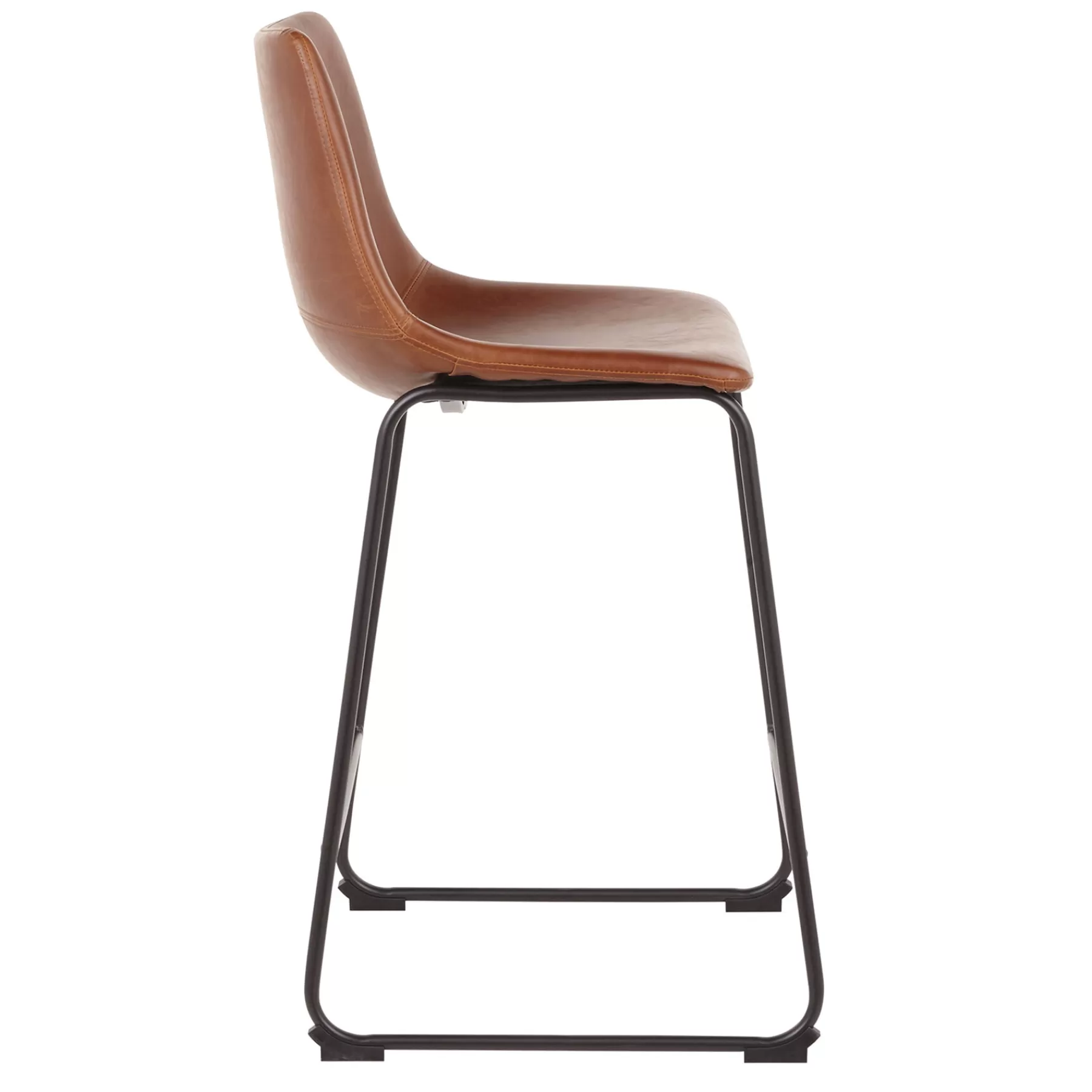 * Typical Style Duke Cognac Modern Industrial Barstool, 30