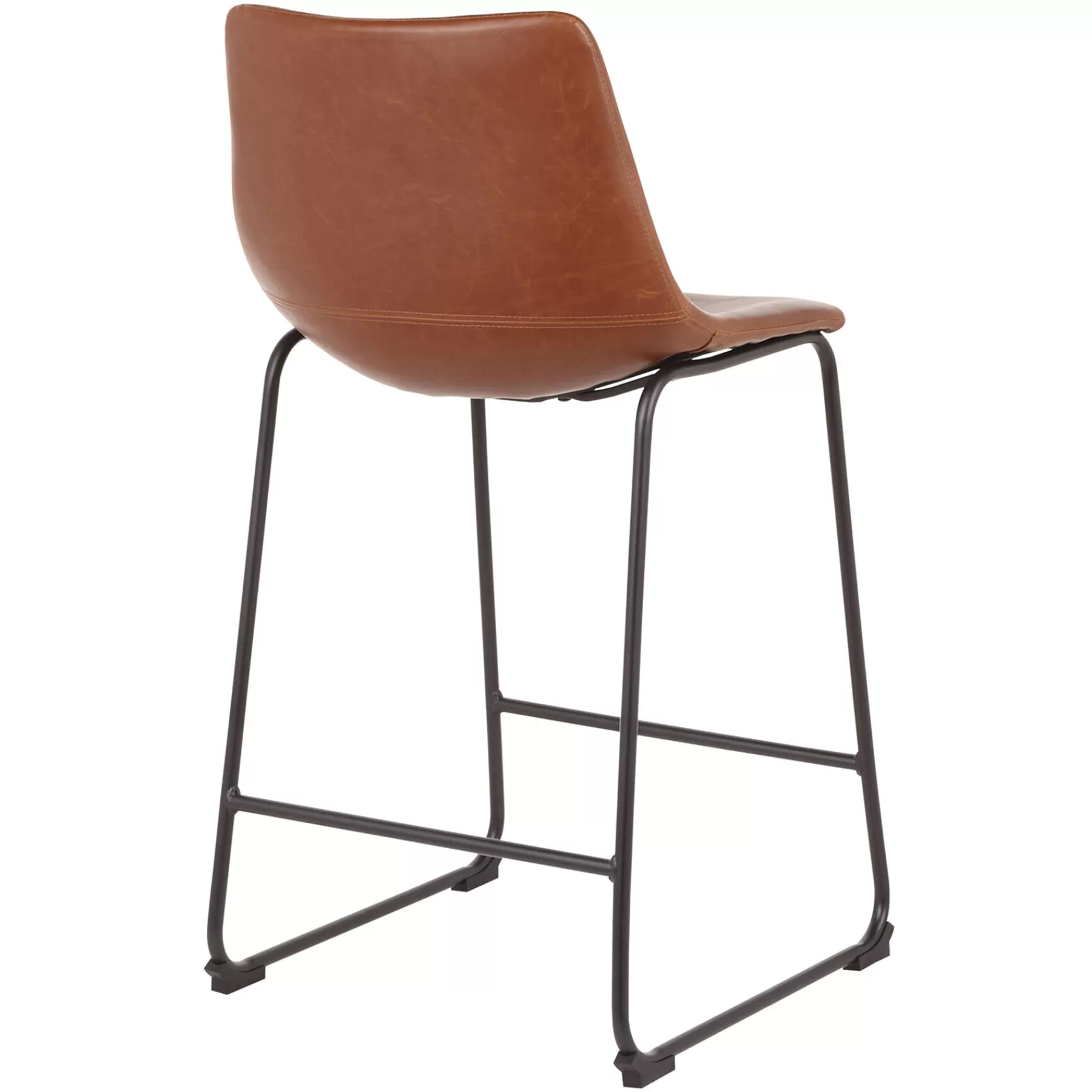 * Typical Style Duke Cognac Modern Industrial Barstool, 30