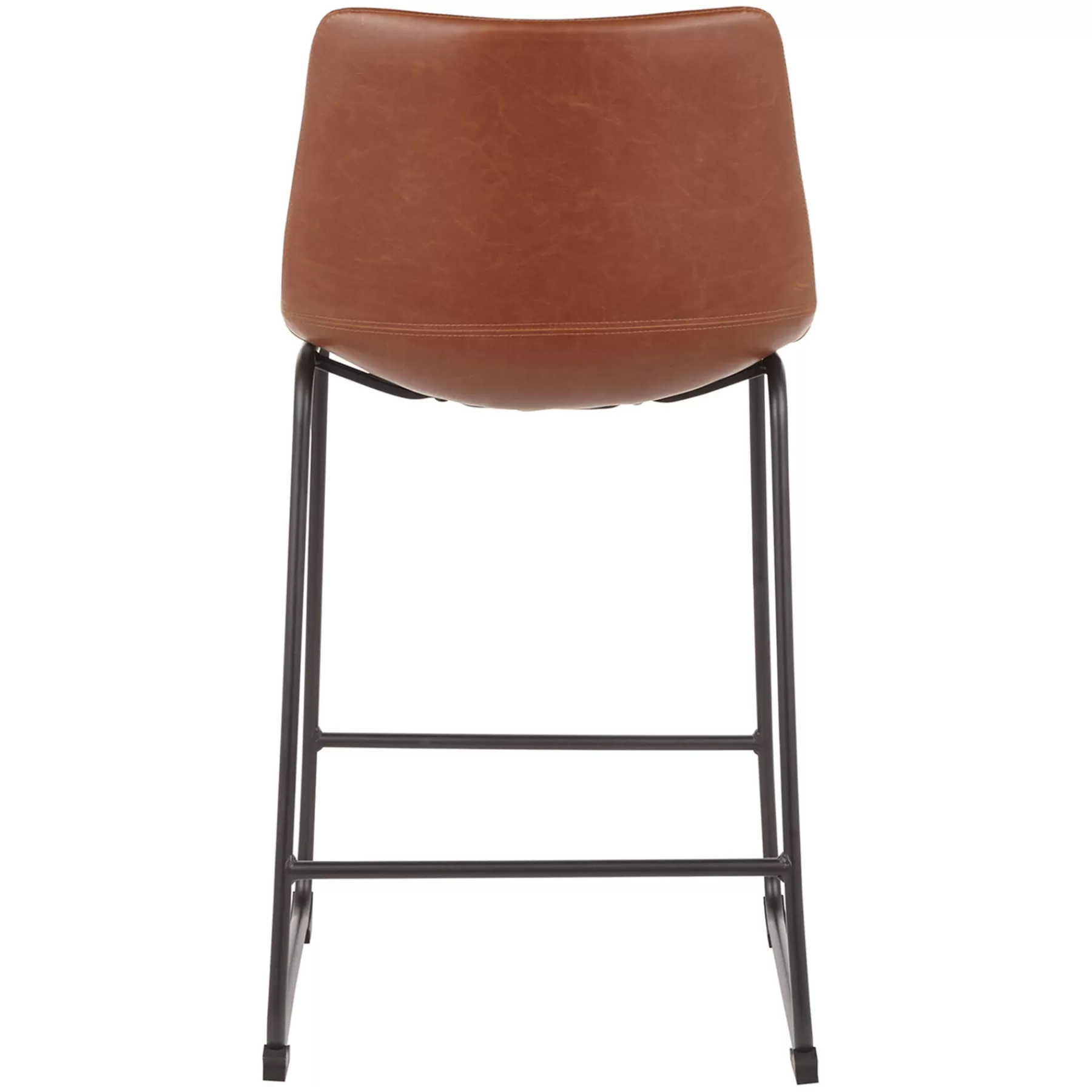* Typical Style Duke Cognac Modern Industrial Barstool, 30