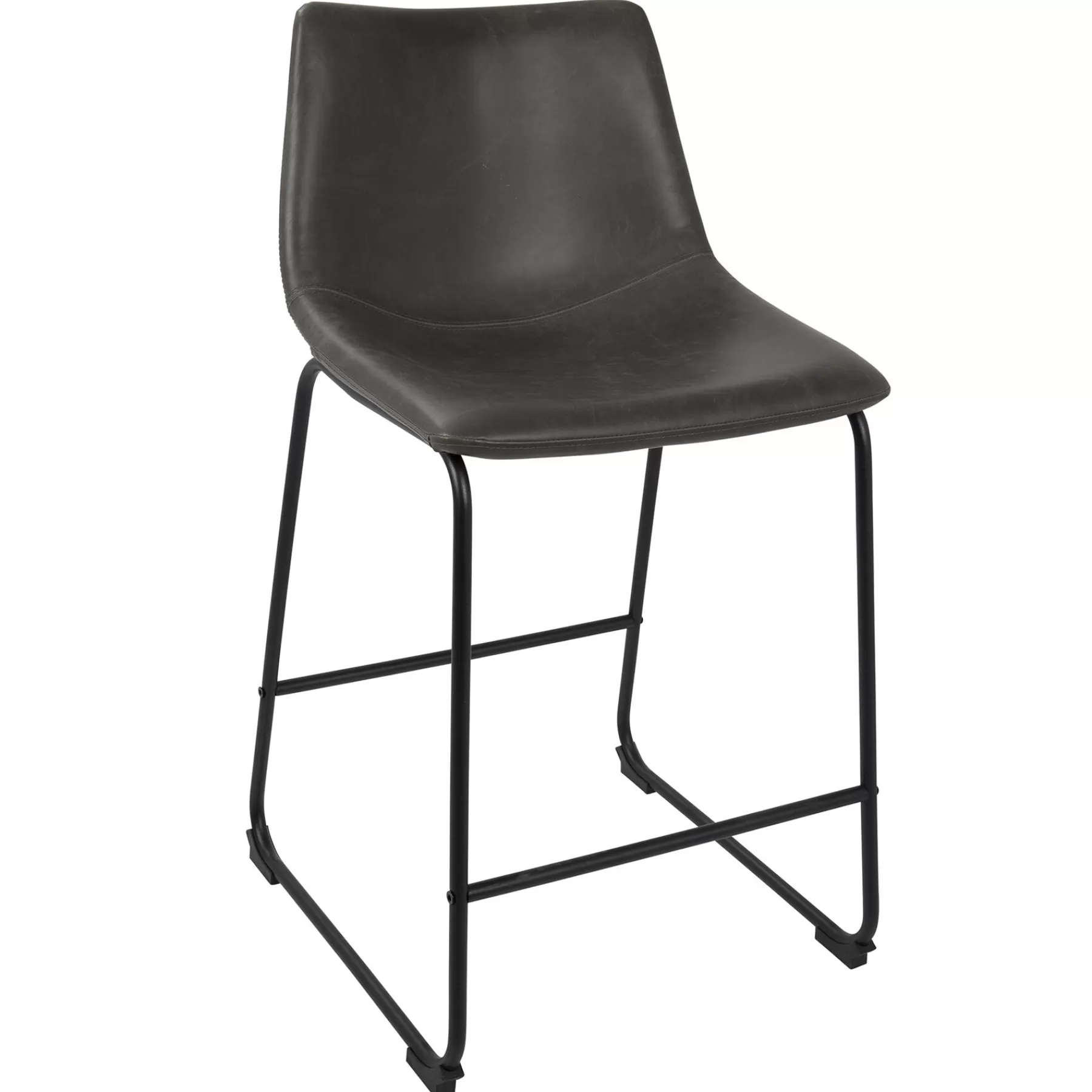 * Typical Style Duke Dark Grey Modern Industrial Barstool, 30