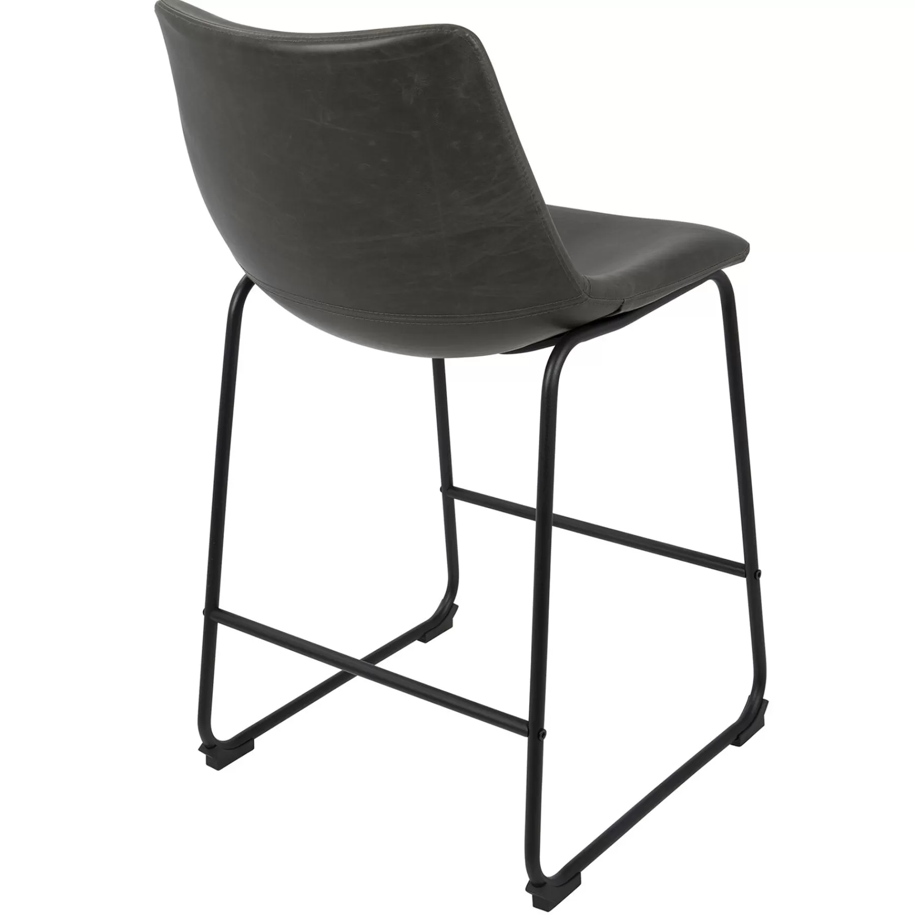* Typical Style Duke Dark Grey Modern Industrial Barstool, 30